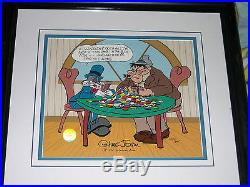 Two Pair Hair Bugs Bunny, framed and signed Chuck Jones cel Looney Tunes