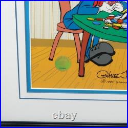 Two Pair Hare Chuck Jones Cel Signed Bugs Bunny Animation Art
