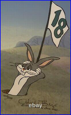 VERY RARE Limited Edition Hand Signed Chuck Jones Animation Cel 18th Hare COA