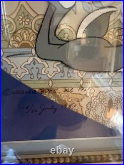 VERY RARE Pepe & Bugs Signed Chuck Jones Animation Cels (2 framed cels)