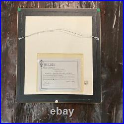 VTG 1993 Signed Chuck Jones Rabbit of Seville III Cel 202/750 COA Looney Tunes