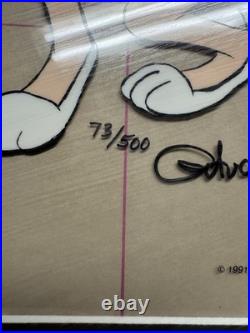 VTG Limited Edition Bugs Bunny And Honey LE Animation Cel Chuck Jones Signed