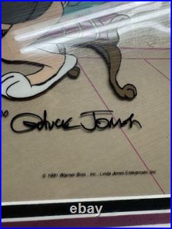 VTG Limited Edition Bugs Bunny And Honey LE Animation Cel Chuck Jones Signed