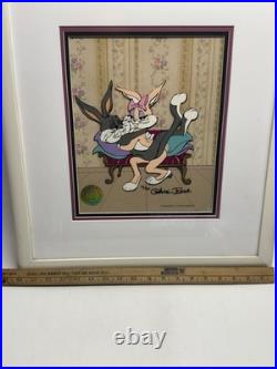 VTG Limited Edition Bugs Bunny And Honey LE Animation Cel Chuck Jones Signed