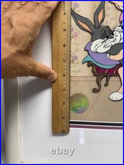 VTG Limited Edition Bugs Bunny And Honey LE Animation Cel Chuck Jones Signed