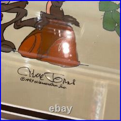 Vintage 1993 Signed Chuck Jones Road Scholar Cel Looney Tunes CAO 368/500 WB