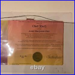 Vintage 1994 Signed Chuck Jones Acme Harpoon Gun Cell 119/750 COA Looney Tunes