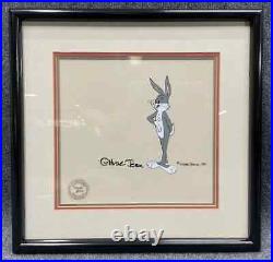 Vintage Bugs Bunny original production cel signed Chuck Jones Warner Br 1980