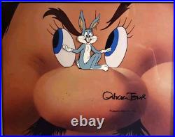 Vintage Bugs Production Cel Signed by Chuck Jones with Linda Jones Seal 1985