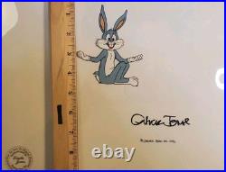 Vintage Bugs Production Cel Signed by Chuck Jones with Linda Jones Seal 1985