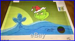 Vintage How The Grinch Stole Christmas Original 5 Cel Set Signed Chuck Jones