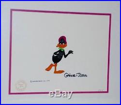 Vintage Warner Brothers Daffy Duck Original Production Cel Signed by Chuck Jones