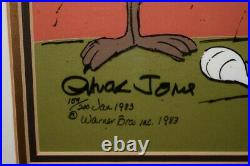 Vtg'86 Chuck Jones Signed limited edition production CELHunting Season154/200
