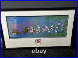 WARNER BROS CEL EVOLUTION OF BUGS BUNNY CHUCK JONES Signed 50th Anniversary