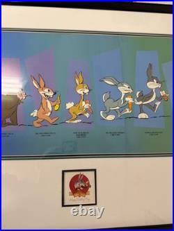 WARNER BROS CEL EVOLUTION OF BUGS BUNNY CHUCK JONES Signed 50th Anniversary