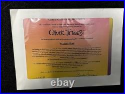 WARNER BROS LE GICLEE SIGNED CHUCK JONES Wanna Bet Gambling Old West