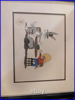 WB. Limited edition sericel Bugs Bunny and Yosemite Sam