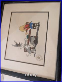 WB. Limited edition sericel Bugs Bunny and Yosemite Sam