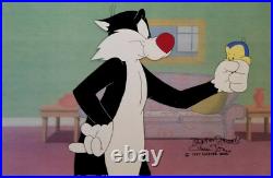 WB-Sylvester-Father of the Bird 1997 Production Cel Signed Chuck Jones+Fossati
