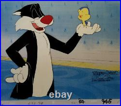WB-Sylvester-Father of the Bird 1997 Production Cel Signed Chuck Jones+Fossati