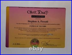 WB-Sylvester-Father of the Bird 1997 Production Cel Signed Chuck Jones+Fossati