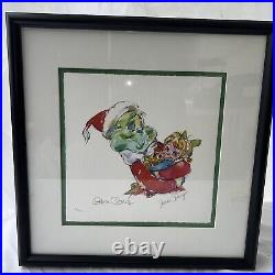 WHO HUG The Grinch And Cindy Signed Chuck Jones #73/100 Framed
