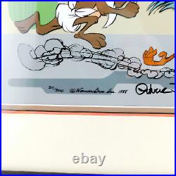 WILE COYOTE ROAD RUNNER Baby Chase Chuck Jones Signed Cel Limited Edition Art
