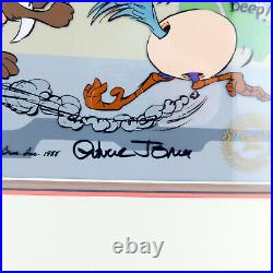 WILE COYOTE ROAD RUNNER Baby Chase Chuck Jones Signed Cel Limited Edition Art