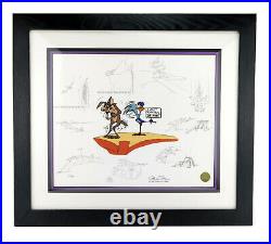 WILE COYOTE & ROAD RUNNER Chuck Jones Signed Cel Limited Edition Zoom & Bored