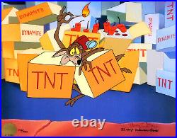 WILE E. COYOTE Chuck Jones Signed Cel Limited Edition Art Cell Looney Tunes