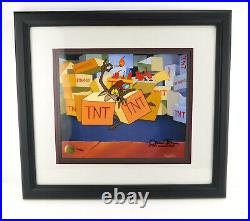 WILE E. COYOTE Chuck Jones Signed Cel Limited Edition Art Cell Looney Tunes