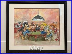 Wanna Bet Chuck Jones Sericel 199/250 Framed COA Excellent Condition
