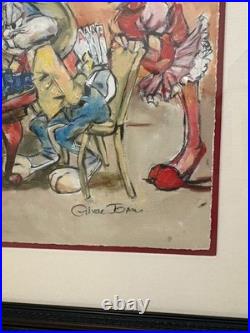 Wanna Bet Chuck Jones Sericel 199/250 Framed COA Excellent Condition
