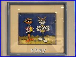 WarnerBros Cel Bugs Bunny and Daffy Duck Applause SIGNED CHUCK JONES #98/500