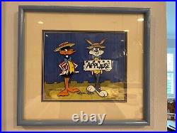 WarnerBros Cel Bugs Bunny and Daffy Duck Applause SIGNED CHUCK JONES #98/500