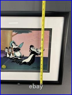 Warner Bro LE Cel 2000 Odor-Able Pepe le Pew + Kitty 6/45 Signed Chuck Jones COA