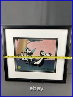 Warner Bro LE Cel 2000 Odor-Able Pepe le Pew + Kitty 6/45 Signed Chuck Jones COA