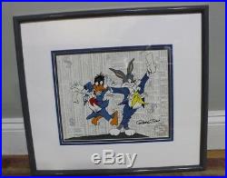 Warner Bros Animated Cell Chuck Jones Stock Trades LE 378/750 Signed