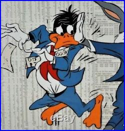 Warner Bros. Animation Cel Chuck Jones Stock Trades LE 408/750 Signed COA
