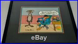Warner Bros Animation Cel Daffy Duck Wile E Coyote The Lawyer Signed Chuck Jones