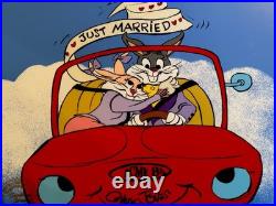 Warner Bros BugsBunny & Bride CHUCK JONES Cel Limited Ed Signed Art Just Married