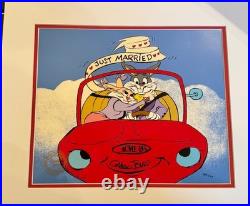 Warner Bros BugsBunny & Bride CHUCK JONES Cel Limited Ed Signed Art Just Married