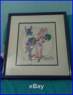 Warner Bros. Bugs Bunny And Bride #1 cel Chuck Jones signed in June 81 mint
