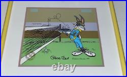Warner Bros Bugs Bunny Cel Bugs Tennis Chuck Jones Signed Vintage Animation