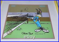 Warner Bros Bugs Bunny Cel Bugs Tennis Chuck Jones Signed Vintage Animation