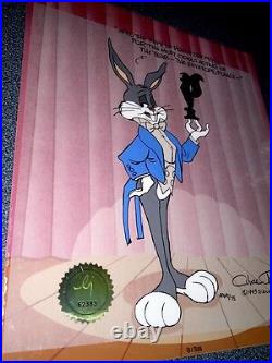 Warner Bros Bugs Bunny Cel Pewlitzer Prize Chuck Jones Signed Rare Artist Proof