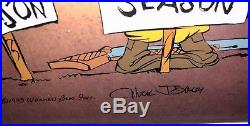 Warner Bros Bugs Bunny Daffy Duck Elmer Cel I Give Up Season Signed Chuck Jones