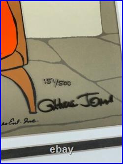 Warner Bros Bugs Bunny Gossamer Chuck Jones Signed Limited Edition Cel 151/500