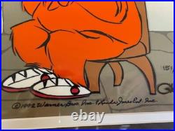 Warner Bros Bugs Bunny Gossamer Chuck Jones Signed Limited Edition Cel 151/500