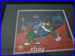 Warner Bros Bugs Bunny Marvin Cel Operation Earth 2 X Signed Chuck Jones M Noble